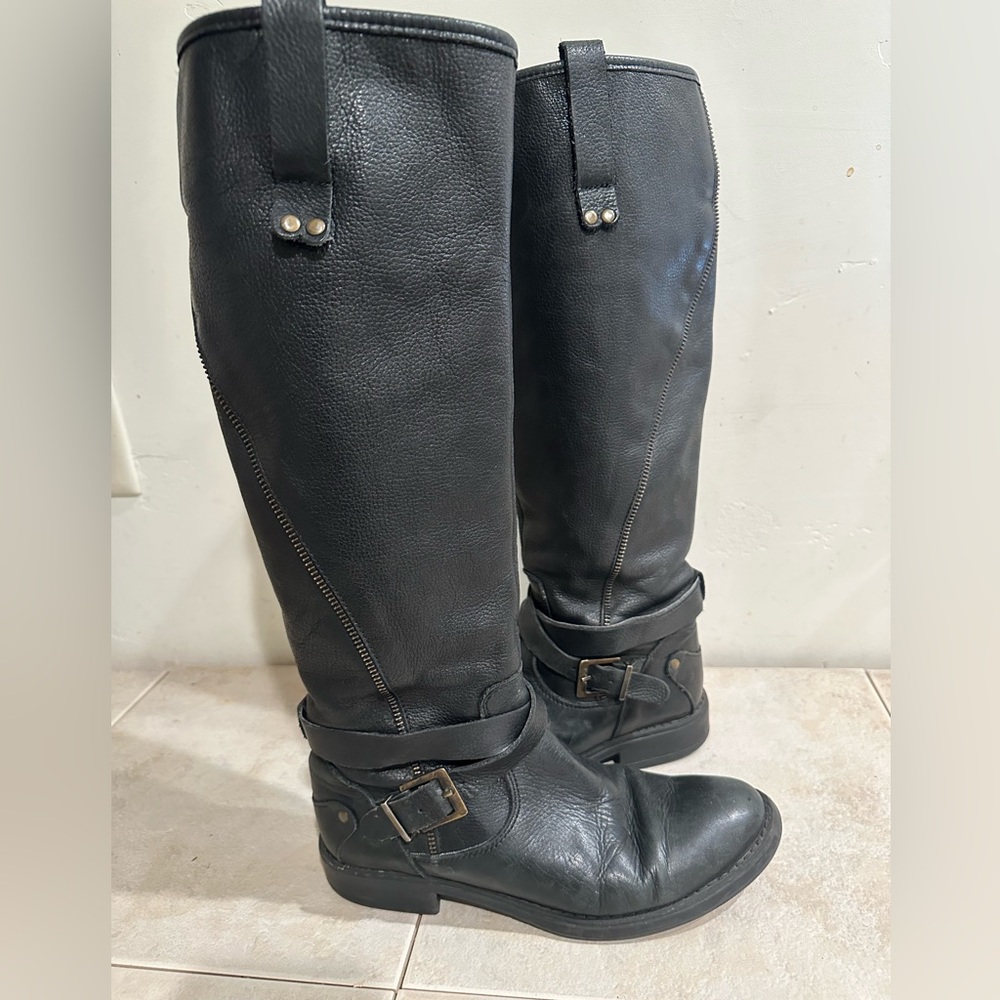 Aldo knee high leather women’s boots, size 8 - Picture 5 of 7